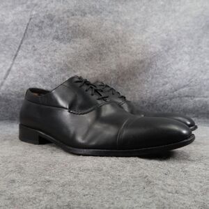 Hart Schaffner Marx Shoe Men 11 Oxford Cap Toe Formal Professional Classic Black